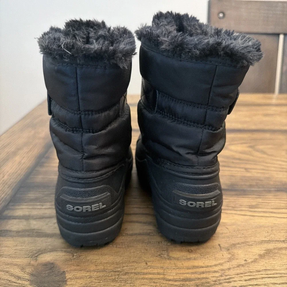 Sorel kids Comander Snow boots -Black - size 12 - New In Box …G2